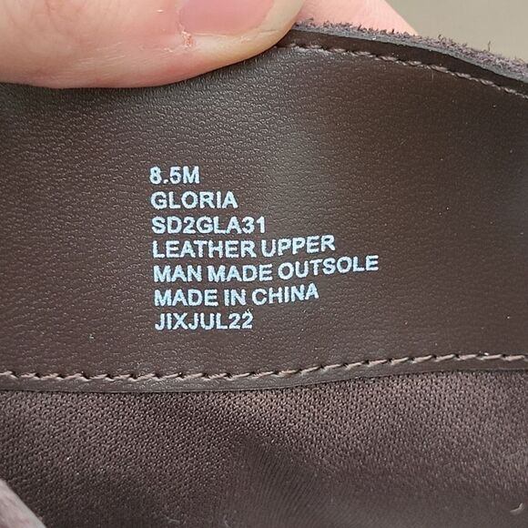 Splendid Chocolate Brown Suede Leather Square Toe Chunky Heel Slouchy Tall Boots - Picture 6 of 8